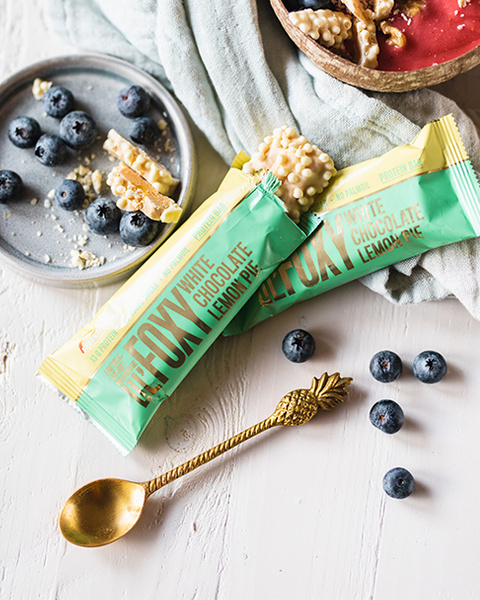 LiL' Foxy Hvit sjokolade og sitronterte Proteinbar 40g