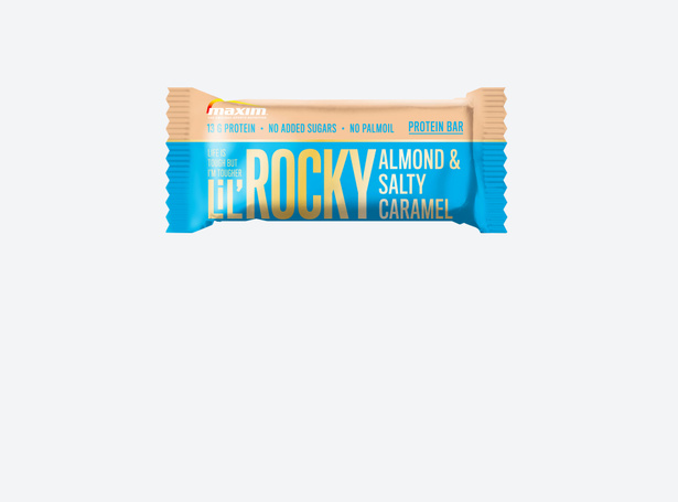 LiL' Rocky mandel og salt karamell proteinbar 40g (4-pakk)